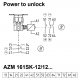 AZM 161SK-12/12RK-024 Elektromagnetinė spyna •