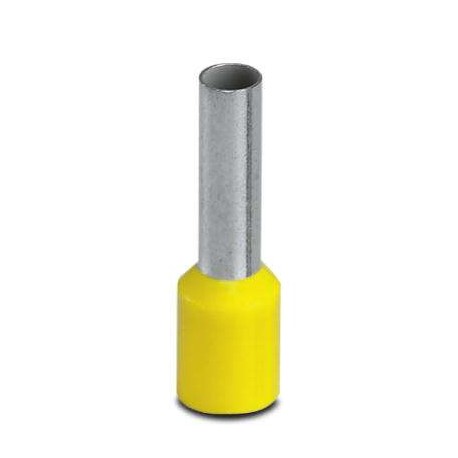 Insulated cable end sleeve 6mm² 12mm yellow, 100pc