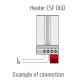 CSF 060, 100W, 120-240VAC, Нагреватель конвекционный с термостатом +15°C ... +25°C