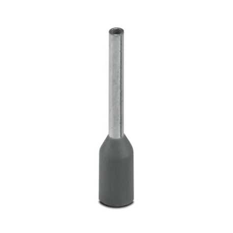 Insulated cable end sleeve 0,75mm2 8mm gray, 100pc