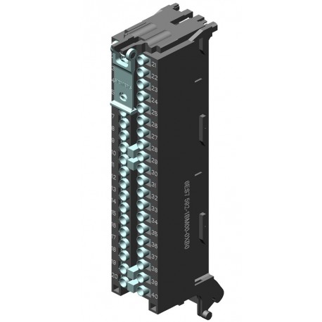 SIMATIC S7-1500, Front connector in push-in design, 40-pole