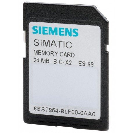 SIMATIC S7, Atminties kortelė S7-1X00 CPU/SINAMICS, 24Mb, 3,3V Flash