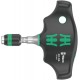 416 RA T-handle bitholding screwdriver with ratchet function and Rapidaptor quick-release chuck, 1/4 x 45 mm