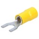 Insulated cable lug Fork-type, 4-6mm² - M6