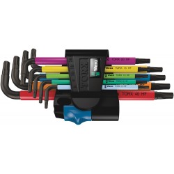 967/9 TX Multicolour HF 1 L-key set with holding function, 9 pieces