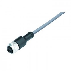 Sensor cable 10m, PVC, M12 4P straight