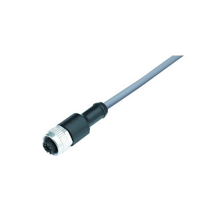Sensor cable 10m, PVC, M12 4P straight