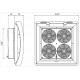 RFP 018 Roof filter fan, IP32, 300 m3/h, 230VAC