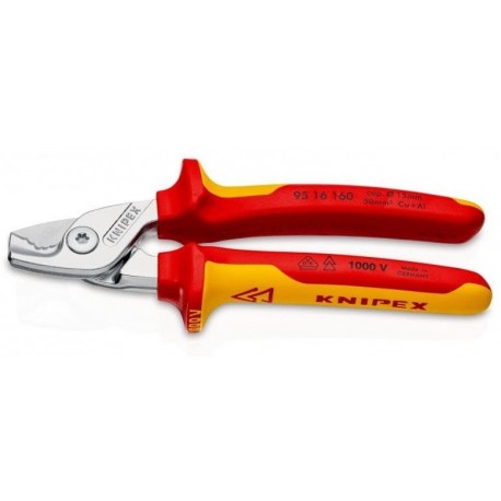 KNIPEX StepCut Cable Shears 50mm² 1000V, VDE-tested