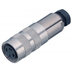 M16 IP67 Male cable connector, Contacts: 6 DIN, 6.0-8.0 mm, shieldable, solder, IP67, UL