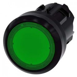 Illuminated pushbutton 22mm green