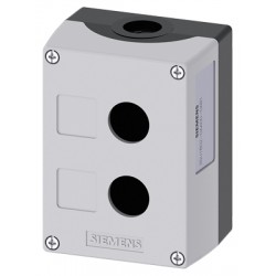 Enclosure for command devices, 22 mm, gray, 2 control points