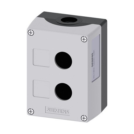 Enclosure for command devices, 22 mm, gray, 2 control points