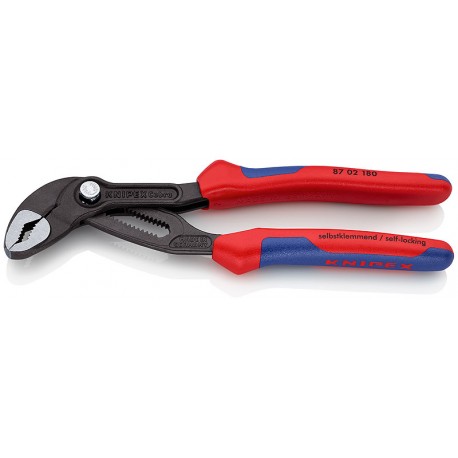 Hightech Water Pump Pliers KNIPEX Cobra® 180mm, with multi-component grips
