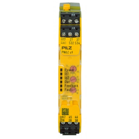 PNOZ s9 24VDC 3 n/o t 1 n/c t Saugos relė su saugiu laikmačiu