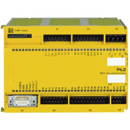 PNOZ m1p base Konfigūruojama saugos relė (su lakuotomis elektronikos plokštėmis)