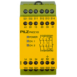 PNOZ X3 115VAC 24VDC 3n/o 1n/c 1so Safety relay