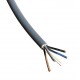 Cable, 5-core, PVC, grey, 3×0.34 mm² – sold by the meter